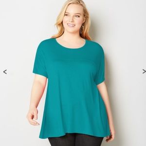 CLEARANCE Avenue Empire Seamed Top, Jade, 22/24